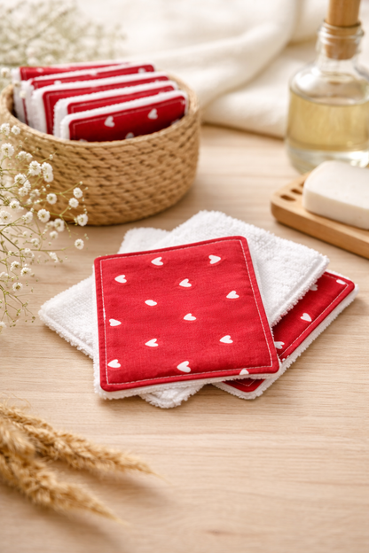 Washable wipes in a set