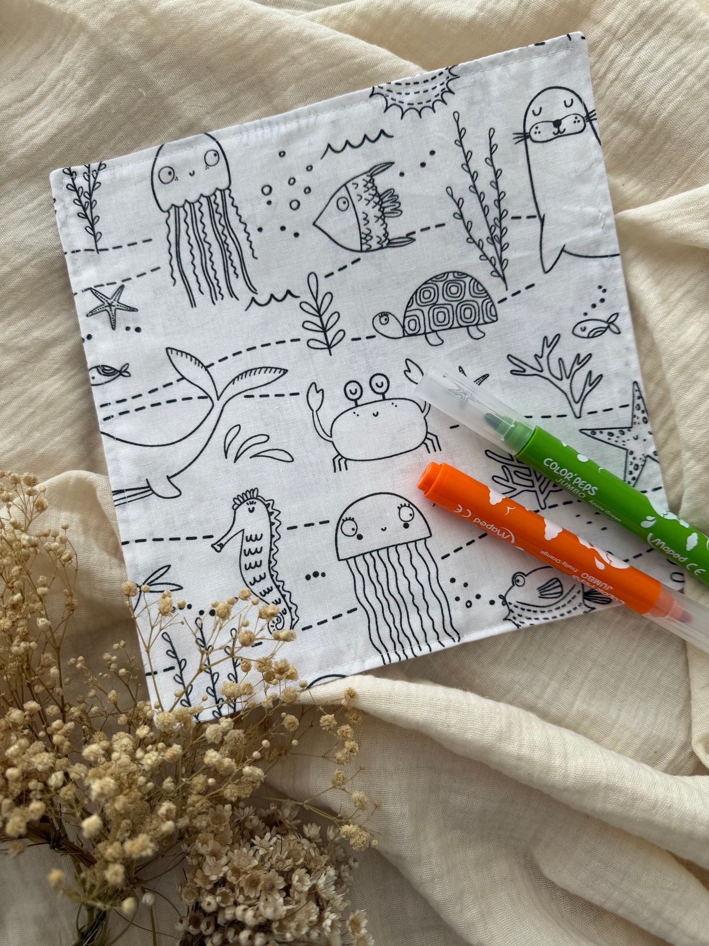 Feuille de coloriage lavable