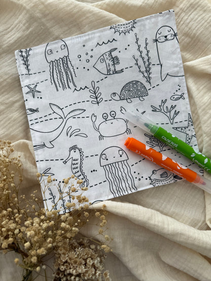 Feuille de coloriage lavable